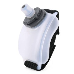 Duradis – Siliconen waterfles armband transparant/grijs