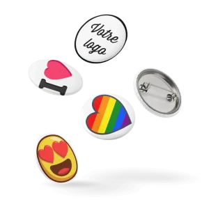 Pin&rsquo;s personnalisés – Set de 5 badges